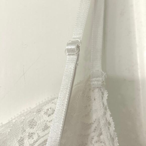 Breezies Angel Love White Lace Y2K Fairycore Cami Top 1X - Picture 7 of 9